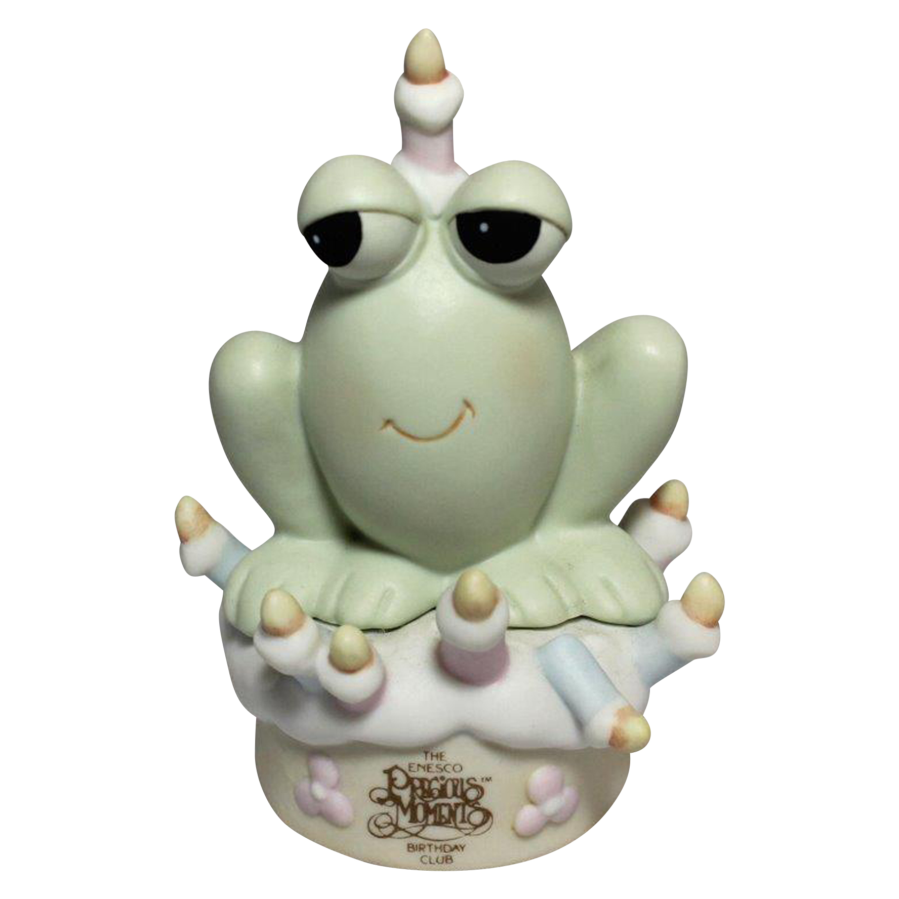 Precious Moments Figurine B0010 MIB Hoppy Birthday Frog eBay